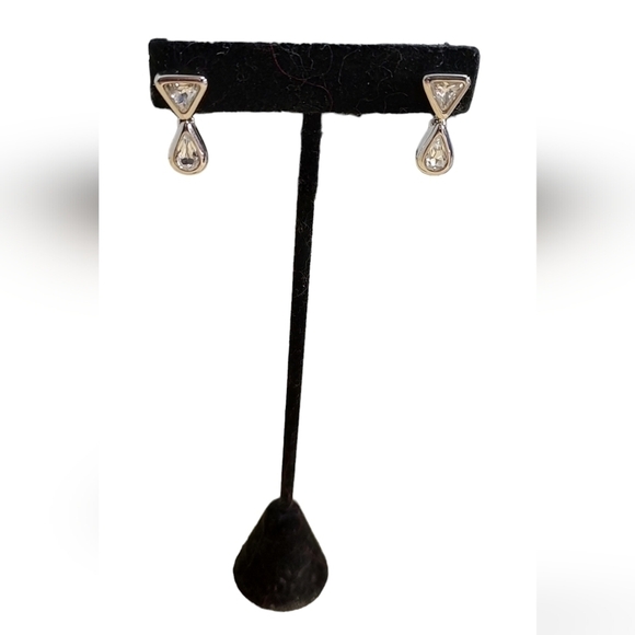 CHRISTIAN DIOR Vintage Crystal Drop Earrings - Picture 5 of 5